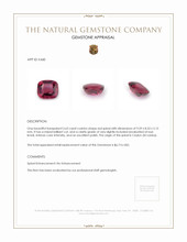 3.63 Ct. Spinel from Ceylon (Sri Lanka) Appraisal