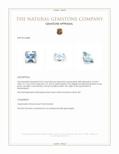 0.55 Ct. Aquamarine from Mozambique Appraisal