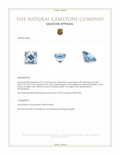 0.57 Ct. Aquamarine from Mozambique Appraisal