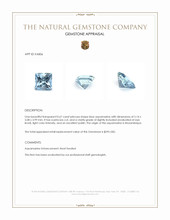 0.67 Ct. Blue Aquamarine from Mozambique Appraisal