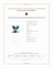 0.68 Ct. Blue Aquamarine from Mozambique Scan Report