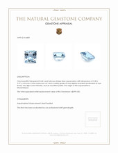 0.68 Ct. Aquamarine from Mozambique Appraisal