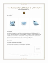 0.72 Ct. Aquamarine from Mozambique Appraisal