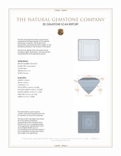 0.76 Ct. Aquamarine from Mozambique 3 D Scan Report