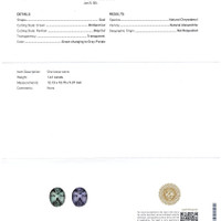 1.41 Ct. Alexandrite from Ceylon (Sri Lanka) Scan Report