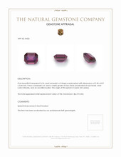 4.24 Ct. Spinel from Ceylon (Sri Lanka) Appraisal