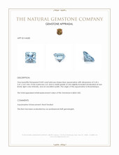 0.83 Ct. Aquamarine from Mozambique Appraisal