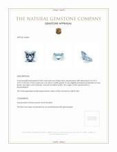0.84 Ct. Aquamarine from Mozambique Appraisal