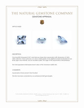 0.87 Ct. Blue Aquamarine from Mozambique Appraisal