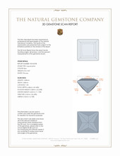 0.87 Ct. Aquamarine from Mozambique 3 D Scan Report