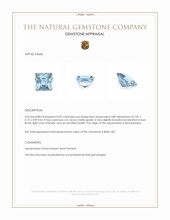 0.87 Ct. Blue Aquamarine from Mozambique Appraisal