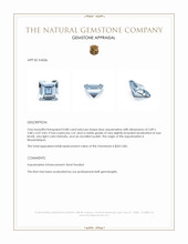 0.88 Ct. Aquamarine from Mozambique Appraisal