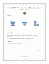 1.00 Ct. Aquamarine from Mozambique Appraisal