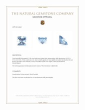 1.00 Ct. Aquamarine from Mozambique Appraisal