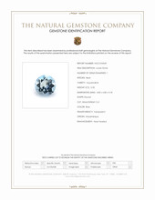 0.35 Ct. Blue Aquamarine from Mozambique Scan Report
