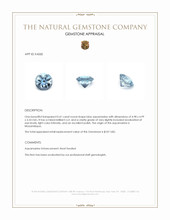 0.41 Ct. Aquamarine from Mozambique Appraisal