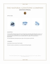 0.50 Ct. Blue Aquamarine from Mozambique Appraisal