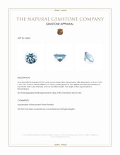 0.52 Ct. Aquamarine from Mozambique Appraisal