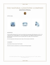 0.53 Ct. Blue Aquamarine from Mozambique Appraisal