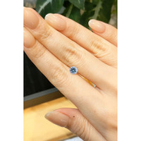 0.68 Ct. Aquamarine from Mozambique Life Style
