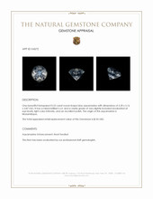 0.52 Ct. Aquamarine from Mozambique Appraisal