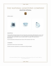 0.58 Ct. Aquamarine from Mozambique Appraisal