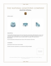 0.60 Ct. Aquamarine from Mozambique Appraisal