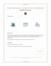 0.62 Ct. Aquamarine from Mozambique Appraisal