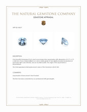 0.65 Ct. Aquamarine from Mozambique Appraisal