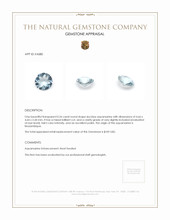 0.26 Ct. Aquamarine from Mozambique Appraisal
