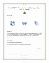 0.26 Ct. Aquamarine from Mozambique Appraisal
