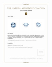 0.40 Ct. Aquamarine from Mozambique Appraisal