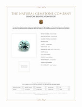 0.63 Ct. Aquamarine from Mozambique Scan Report