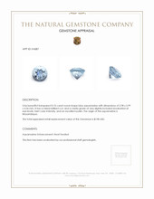 0.76 Ct. Aquamarine from Mozambique Appraisal