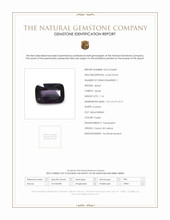 1.14 Ct. Purple Spinel from Ceylon (Sri Lanka) Scan Report