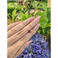 0.86 Ct. Garnet from Ceylon (Sri Lanka) Life Style