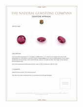 2.12 Ct. Spinel from Burma (Myanmar) Appraisal