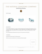 1.70 Ct. Aquamarine from Ceylon (Sri Lanka) Appraisal