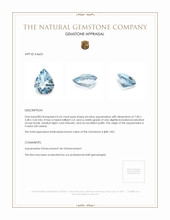 0.63 Ct. Aquamarine from Ceylon (Sri Lanka) Appraisal