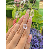 7.86 Ct. Morganite from Brazil Life Style