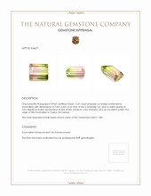 2.32 Ct. Tourmaline from Ceylon (Sri Lanka) Appraisal