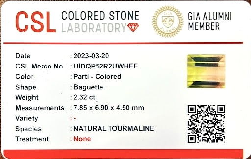 2.32 Ct. Tourmaline from Ceylon (Sri Lanka)