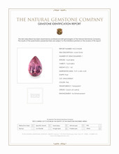 1.42 Ct. Pink Tourmaline from Ceylon (Sri Lanka) Scan Report