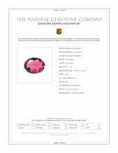 1.04 Ct. Pink Tourmaline from Ceylon (Sri Lanka) Scan Report