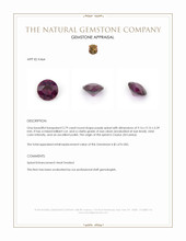 2.79 Ct. Purplish Pink Spinel from Ceylon (Sri Lanka) Appraisal