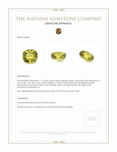 1.19 Ct. Chrysoberyl from Madagascar Appraisal