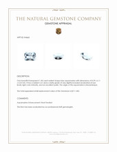 1.58 Ct. Blue Aquamarine from Mozambique Appraisal