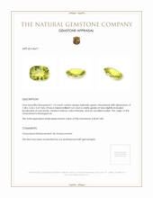 1.16 Ct. Chrysoberyl from Madagascar Appraisal