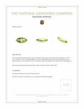 0.84 Ct. Chrysoberyl from Madagascar Appraisal
