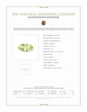 0.95 Ct. Yellowish Green Chrysoberyl from Madagascar Scan Report